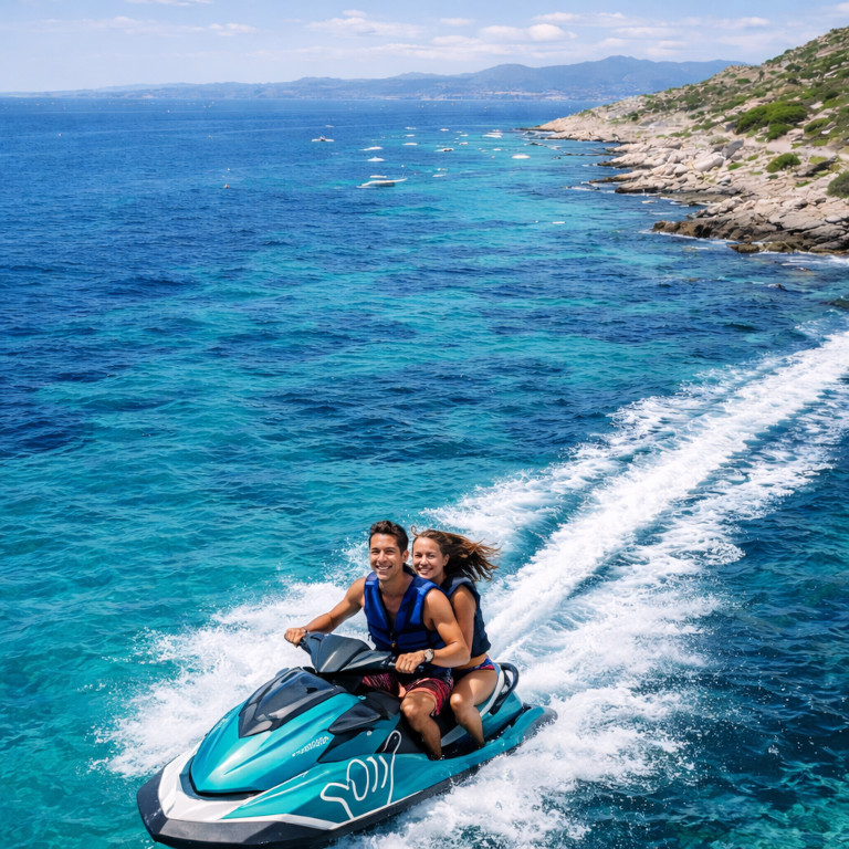 Couple on a jetski
